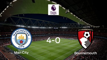 Manchester City consigue la victoria ante Bournemouth con una goleada (4-0)