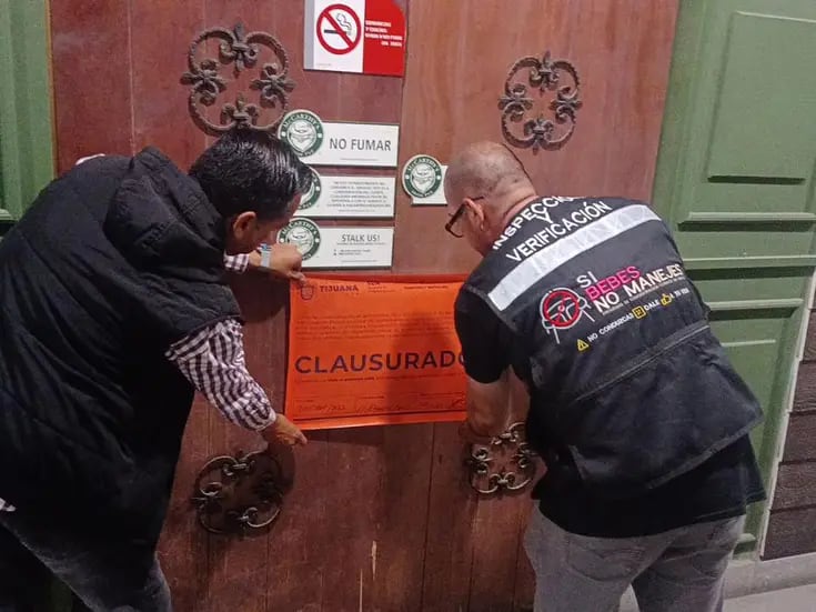 Clausuran 6 bares en Tijuana por incumplimiento de normatividad