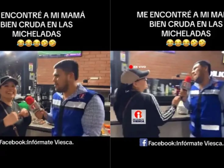 VIDEO: Reportero encuentra a su madre disfrutando de una michelada en plena transmisión en vivo