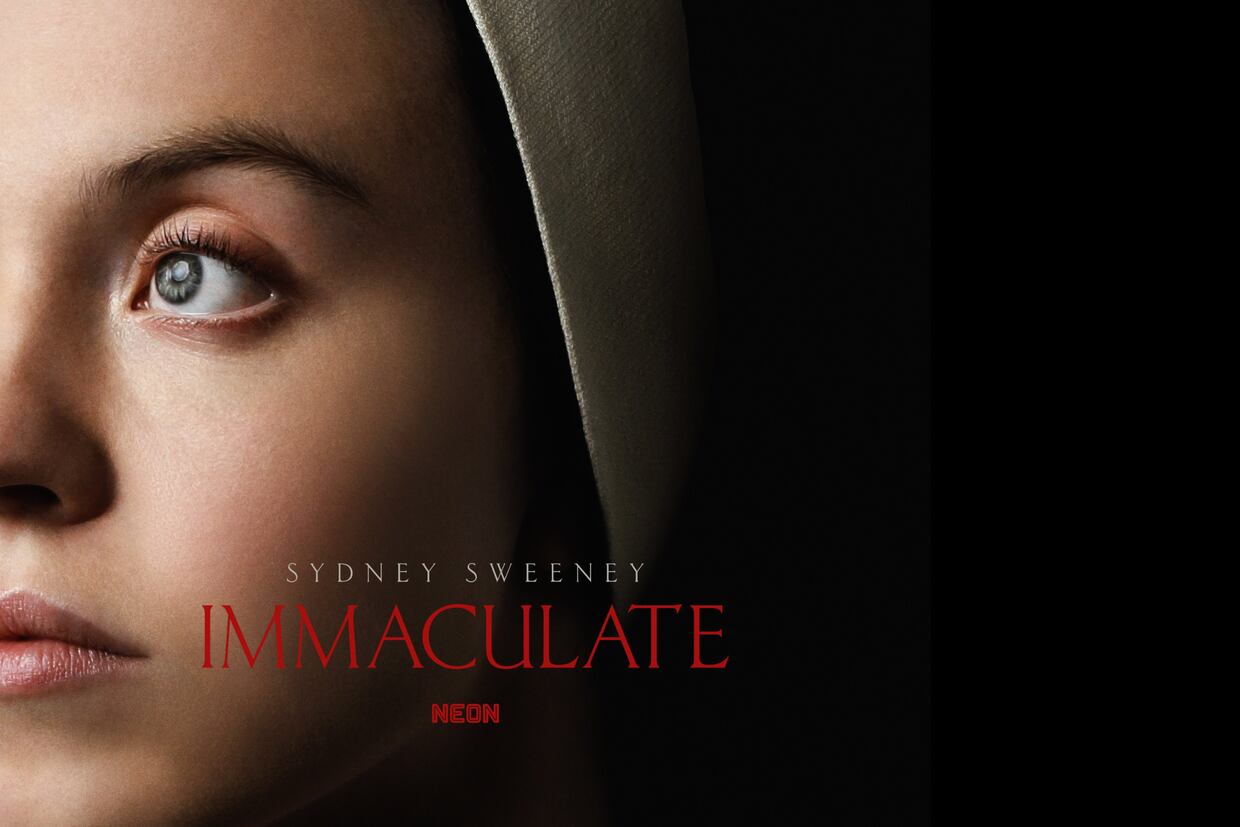 Poster de "Immaculate", la próxima película protagonizada por Sydney Sweeney