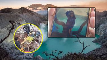 Turista muere al caer 80 metros en volcán de Indonesia; quería la “selfie perfecta”