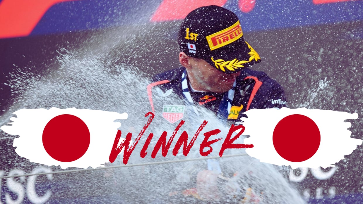 Max Verstappen arrasa en el Gran Premio de F1 de Japón 2024 con su tercera