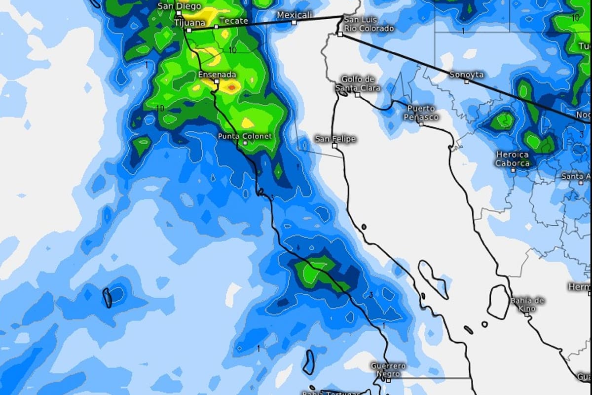 Exhorta Protección Civil de BC a extremar precauciones por lluvias fuertes
