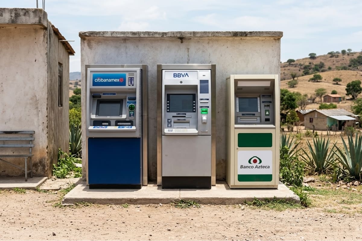 BBVA, Banco Azteca, Banamex y otros bancos pactan con el Gobierno un plan para acercar servicios bancarios y digitales a zonas rurales, donde millones de personas hoy no tienen acceso a cuentas ni créditos