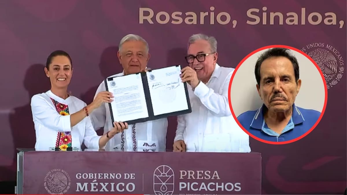 ARCHIVO. AMLO y Sheinbaum apoyan a Rubén Rocha. Foto: Especial