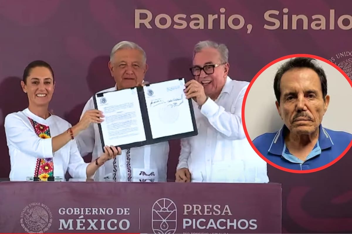 AMLO y Sheinbaum apoyan a Rubén Rocha tras entrega de “El Mayo”