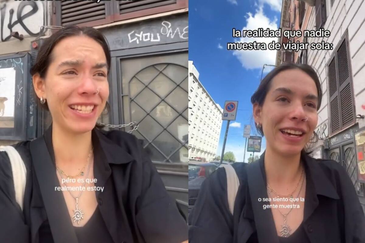 Mujer rompe en llanto por viajar a Roma y extrañar su hogar en México