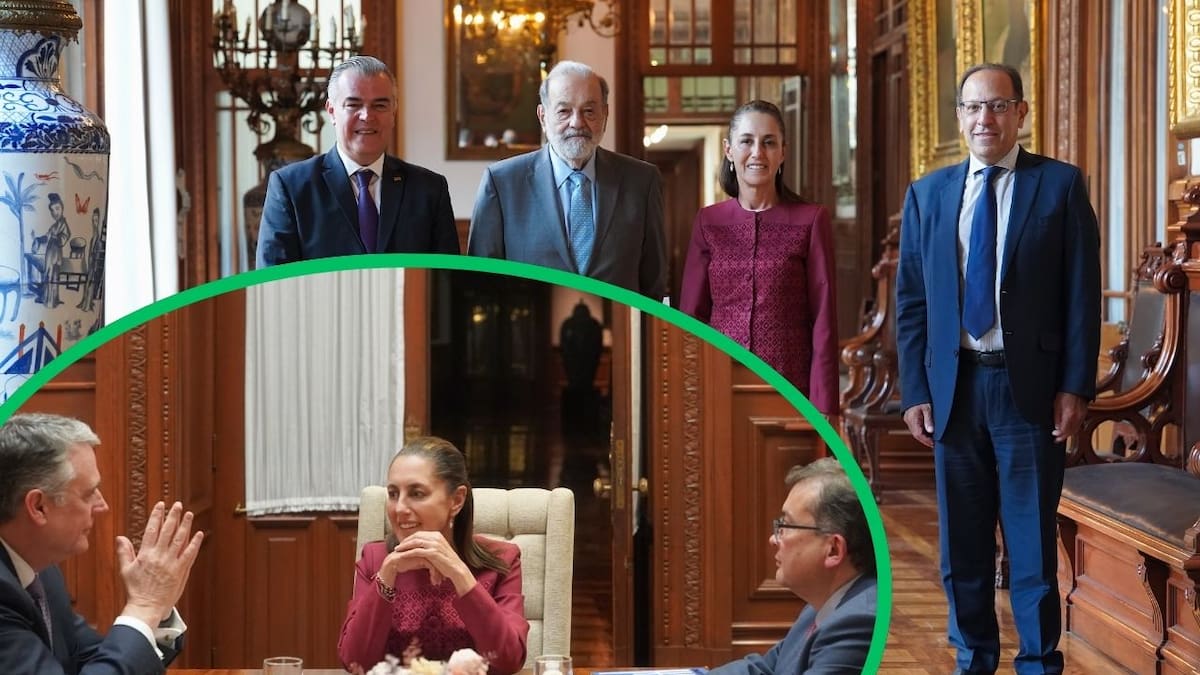 Claudia Sheinbaum se reúne con líderes del sector empresarial en Palacio Nacional para analizar perspectivas económicas del país