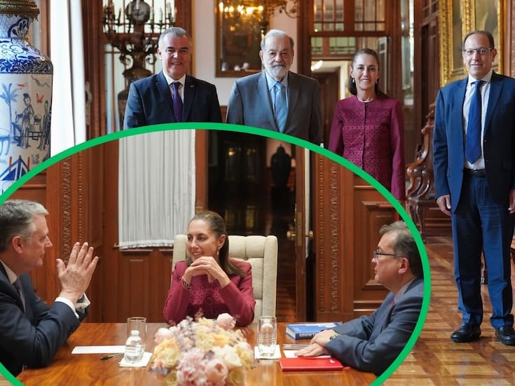 Claudia Sheinbaum se reúne con líderes del sector empresarial en Palacio Nacional para analizar perspectivas económicas del país