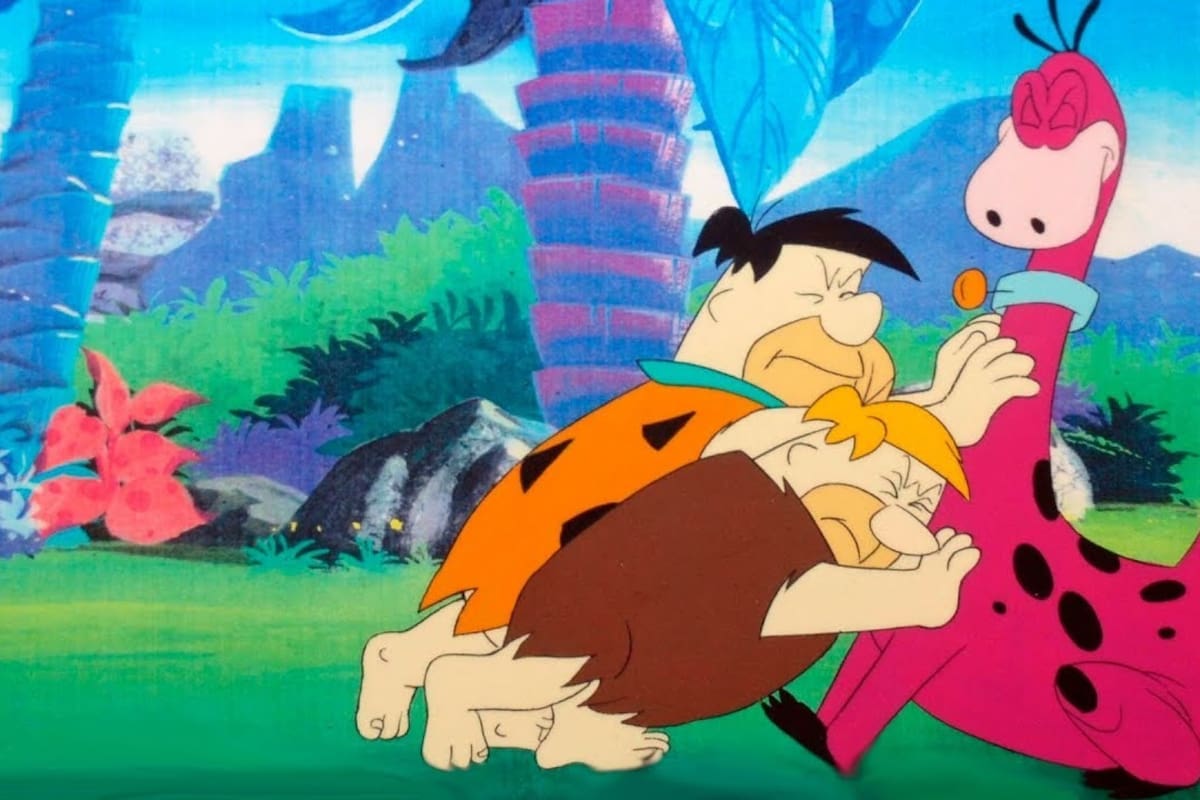 Dino de Los Picapiedra en versión de la inteligencia artificial ¡Ternura!