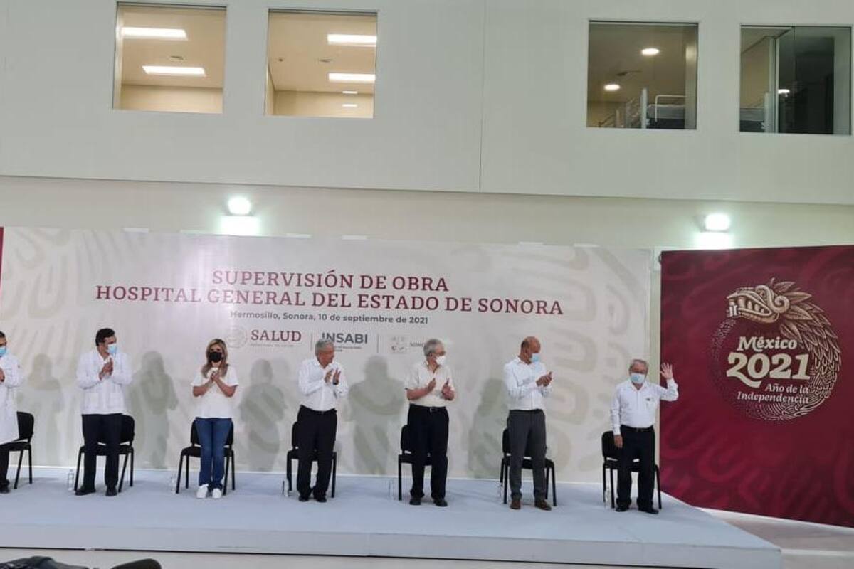 AMLO supervisa construcción del Hospital General del Estado de Sonora