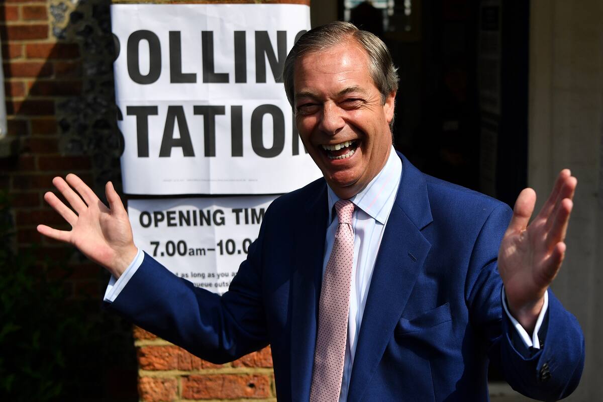 Partido del Brexit domina con más del 30 % en Reino Unido