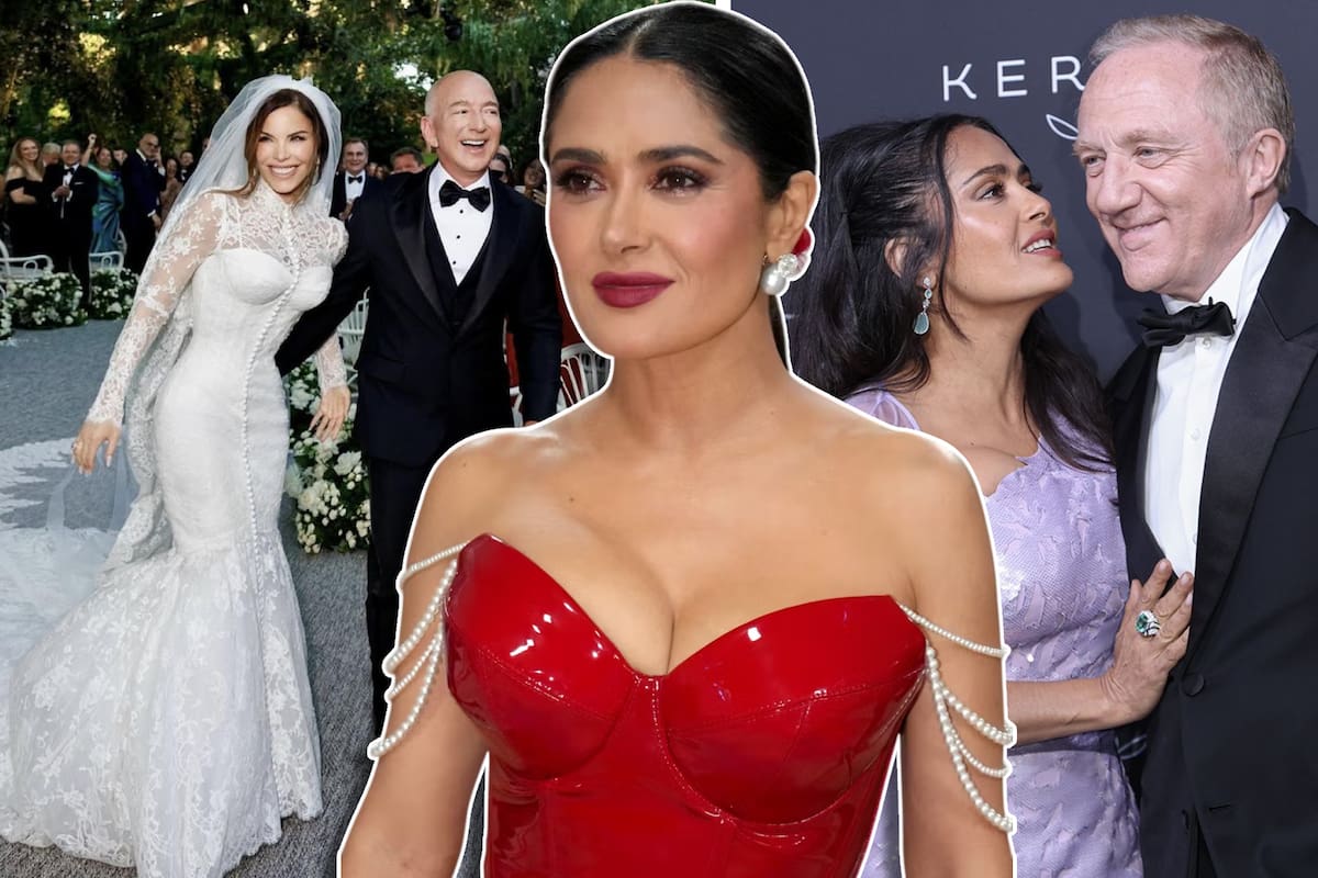 Esta es la razón por la que Salma Hayek no acompañó a su esposo a la boda de Jeff Bezos
