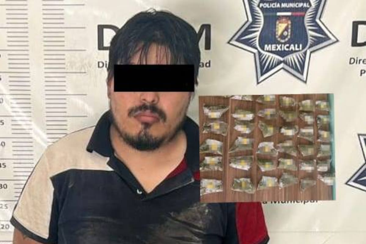 Intentó huir tras meterse a una casa y lo detienen con droga