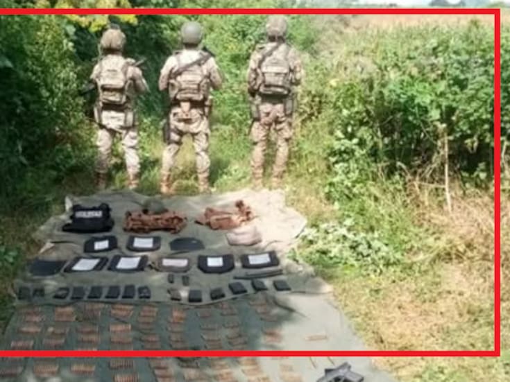 Hallan arsenal oculto entre matorrales en Culiacán: equipo táctico y cientos de cartuchos fueron asegurados por fuerzas federales