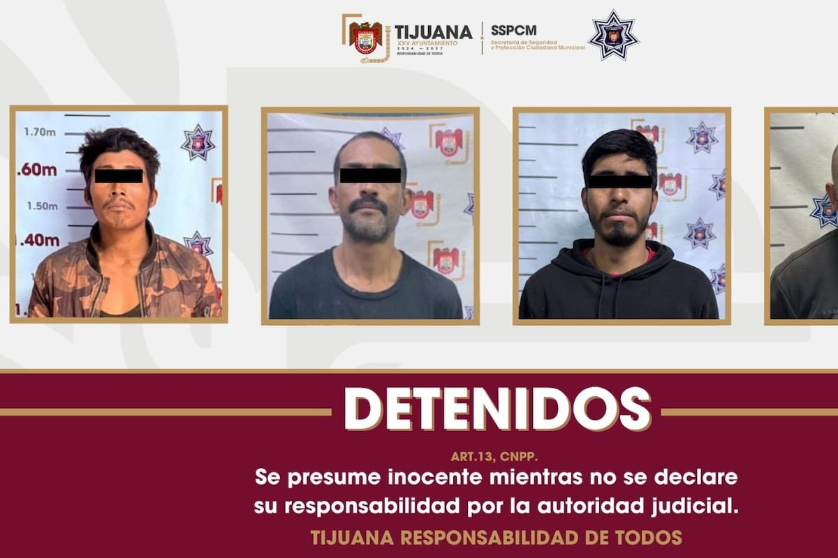 Detiene Policía Municipal a cuatro personas por presuntas sustancias ilícitas