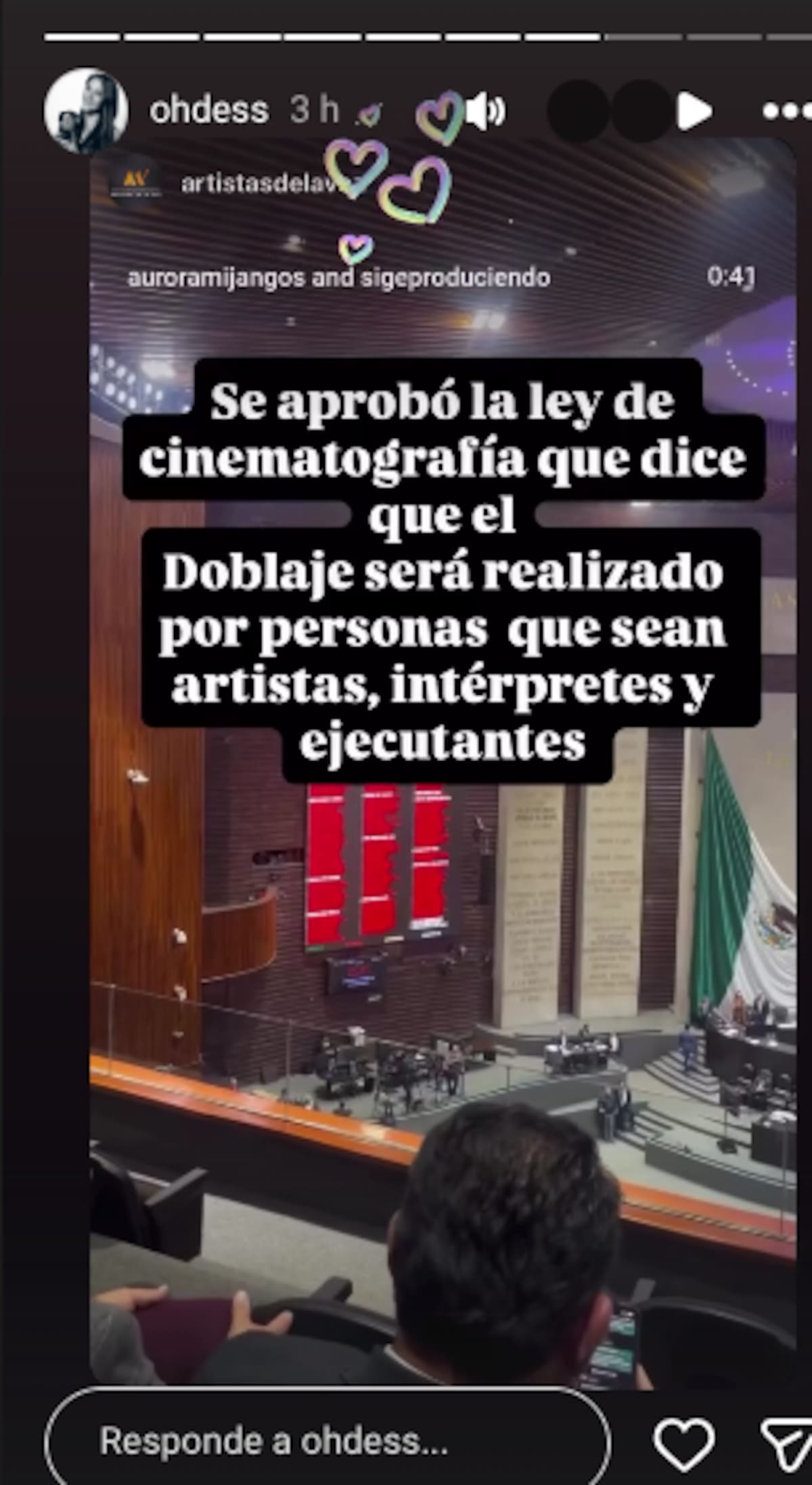 México prohíbe y sanciona el doblaje hecho con IA | Instagram @ohdess