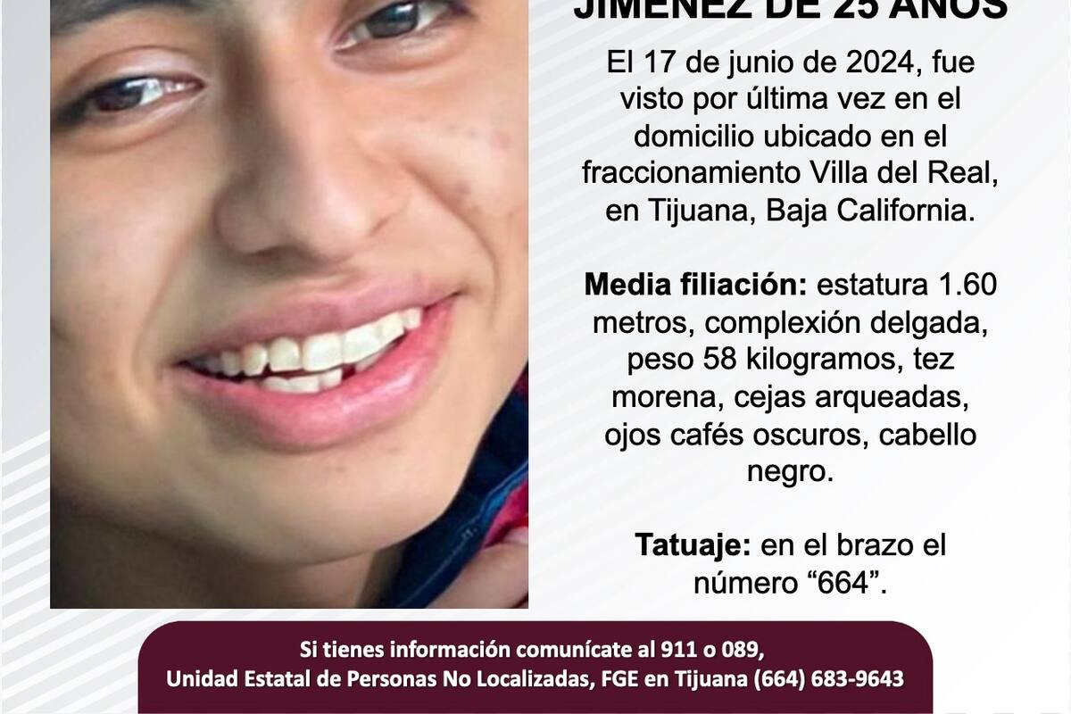 Se busca a Antonio Rodríguez Jiménez, de 32 años de edad