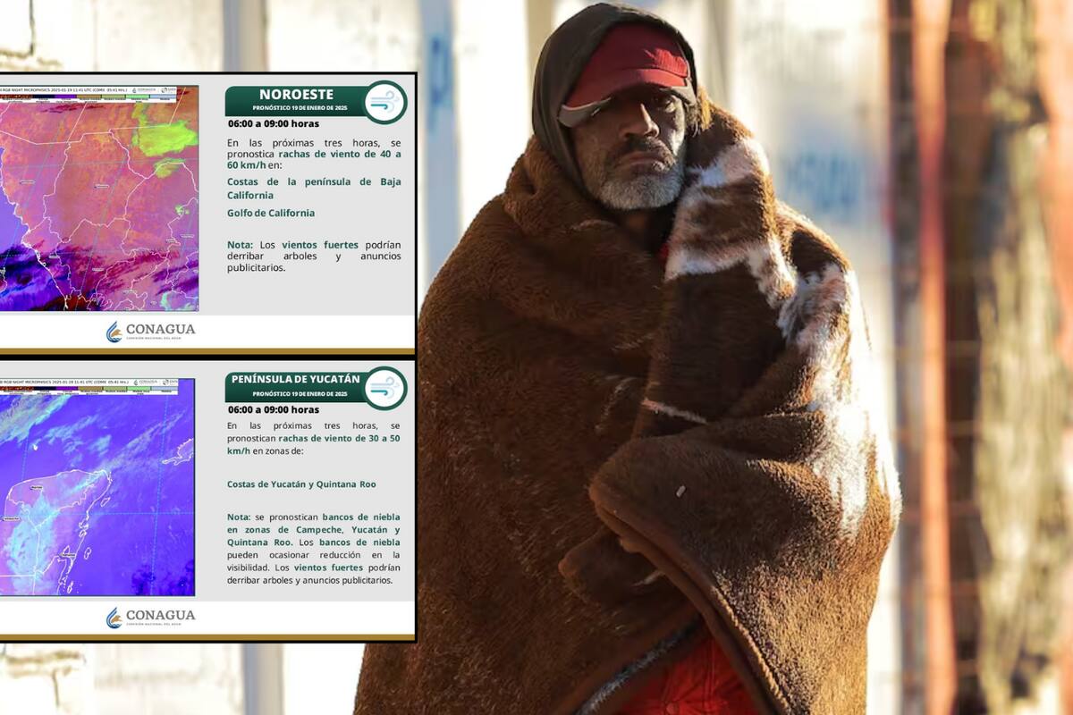 Pronóstico del clima: Frente Frío No. 24 traerá intensas lluvias y descenso de temperaturas en varias regiones