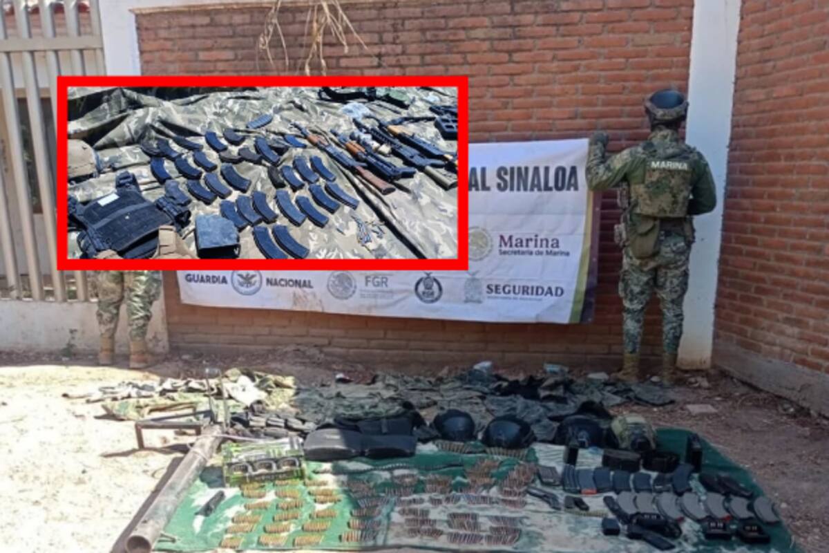 Aseguran armamento y vehículos robados durante operativo interinstitucional en Culiacán