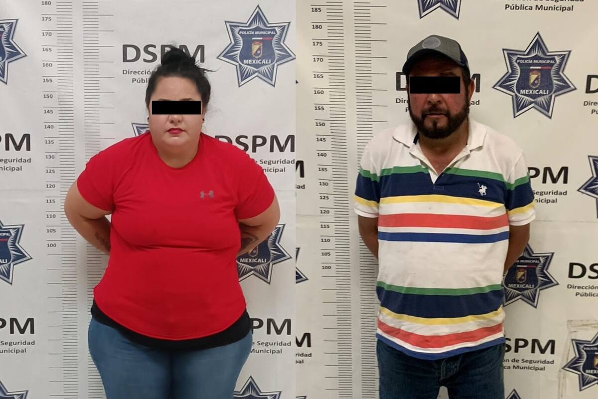 Pareja es detenida tras realizar disparos