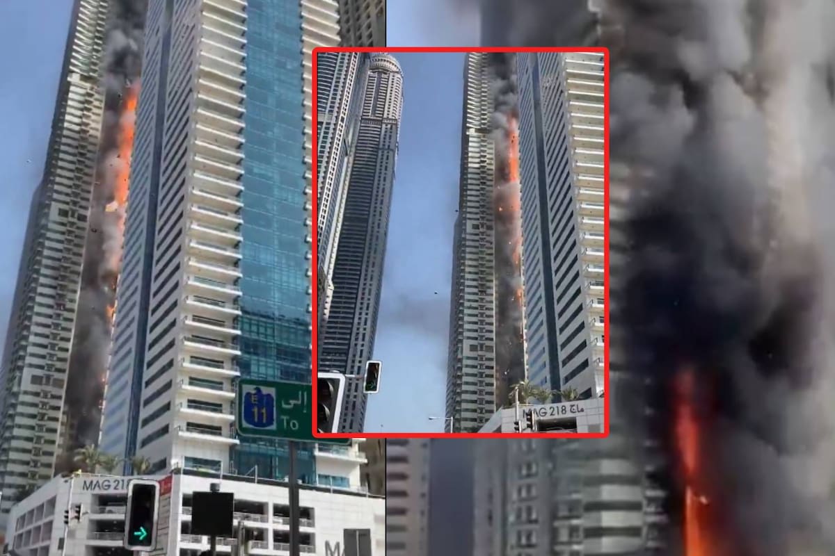 Más de 3 mil 800 personas fueron evacuadas de rascacielos en Dubai tras reporte de incendio