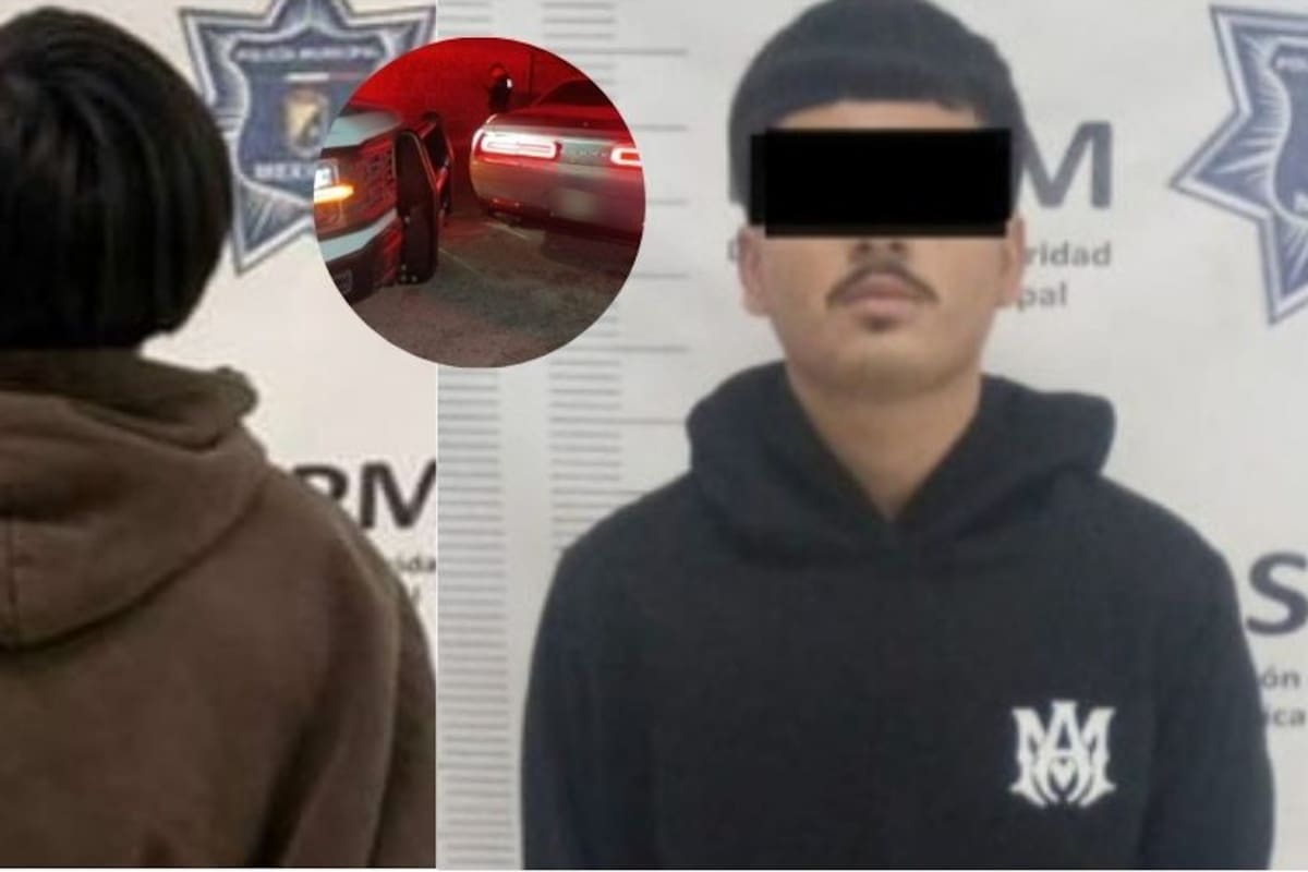 Persecución termina con dos detenidos y una patrulla dañada