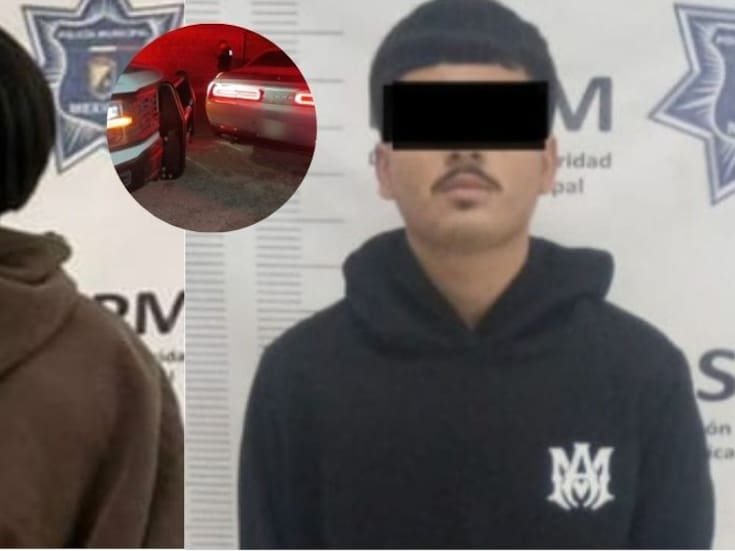 Persecución termina con dos detenidos y una patrulla dañada