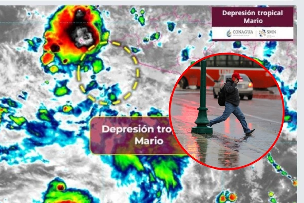 Tormenta tropical Mario y onda 32 traerán lluvias intensa en casi todo México este 13 de septiembre