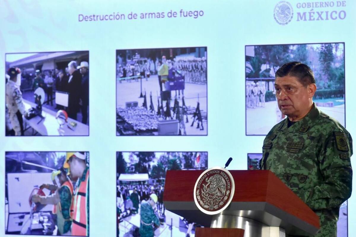 Sedena destruye más de 19 mil armas en 28 entidades del País