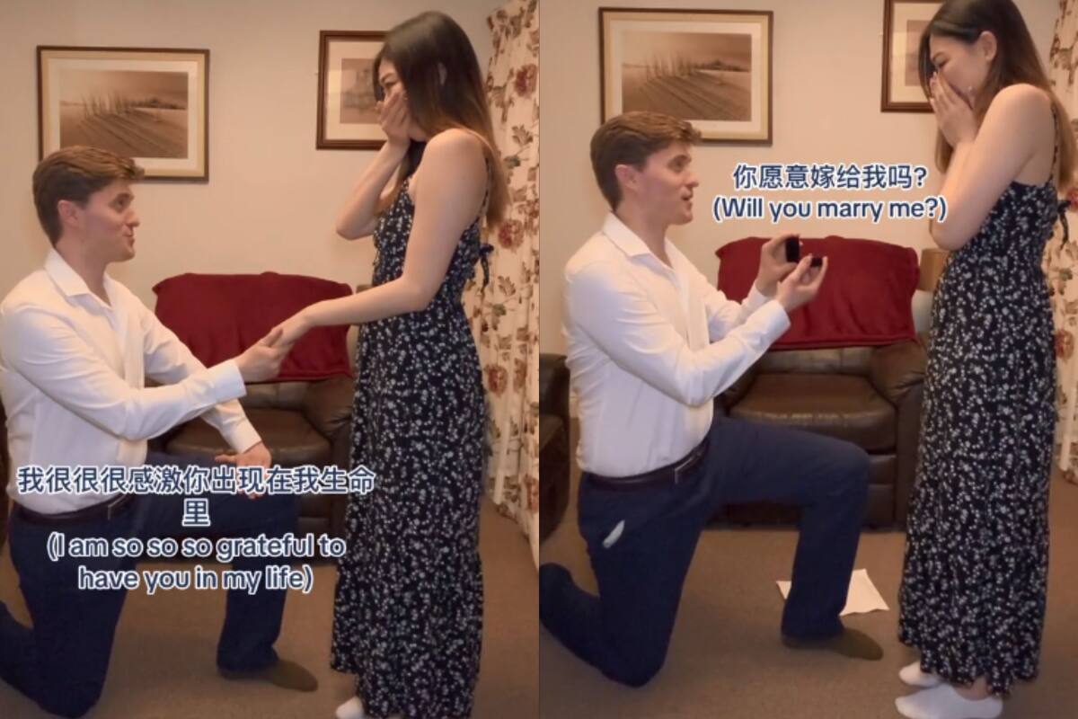 TikTok: Él aprendió chino para pedirle matrimonio y ¡ella dijo que sí!