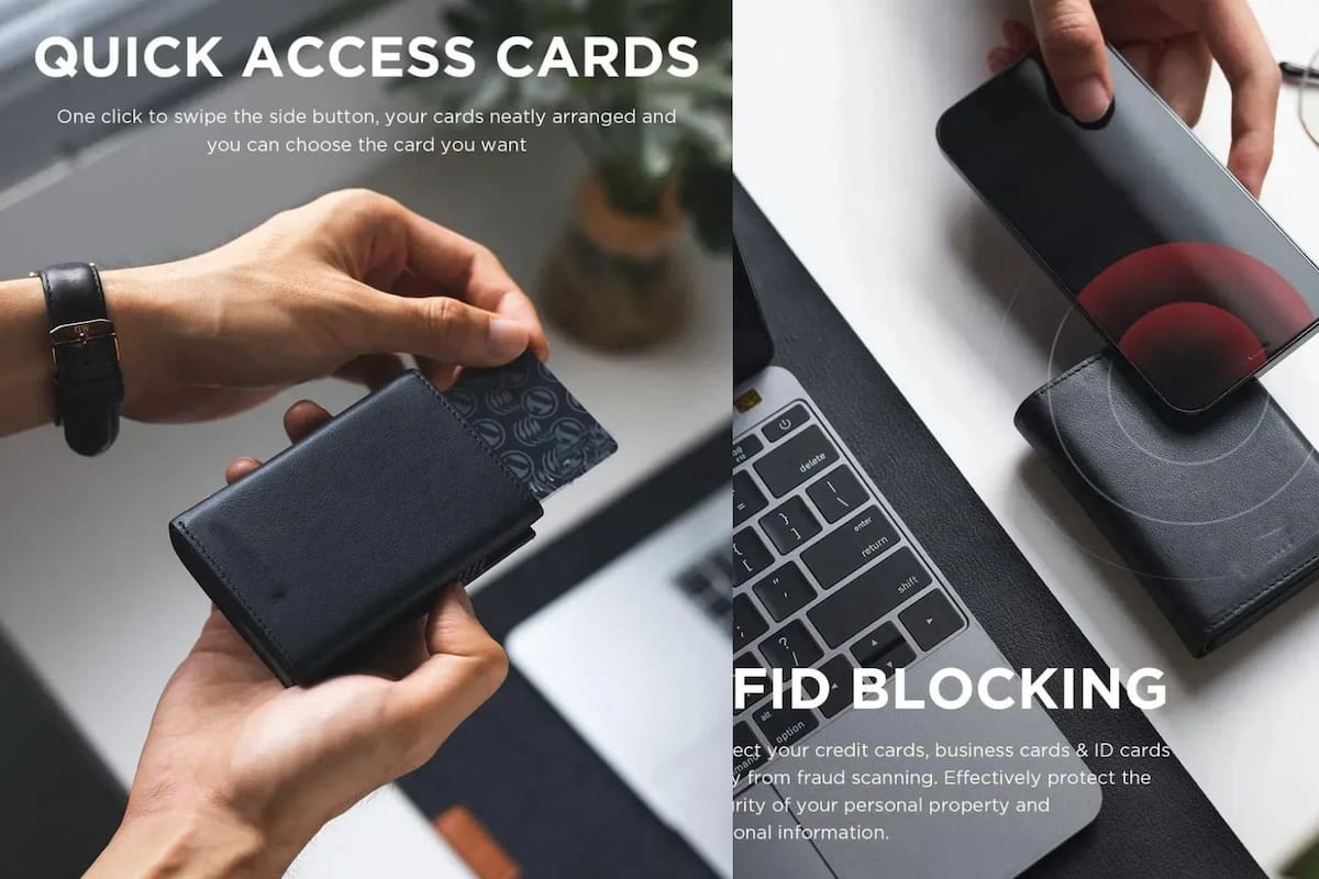 Mercado Libre rebaja un 40% la cartera minimalista con bloqueo RFID de 13.56 MHz que protege sus tarjetas contra el skimming inalámbrico por solo 293 pesos con garantía de devolución de 30 días