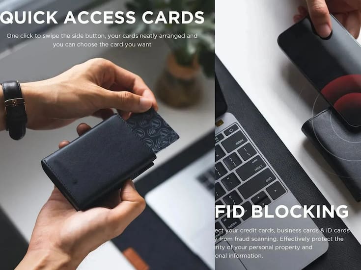 Mercado Libre rebaja un 40% la cartera minimalista con bloqueo RFID de 13.56 MHz que protege sus tarjetas contra el skimming inalámbrico por solo 293 pesos con garantía de devolución de 30 días