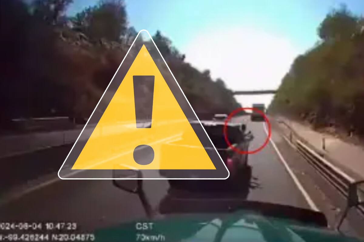 “¡Agáchate, échaselo encima!” Captan cómo trailero vive balacera por asalto