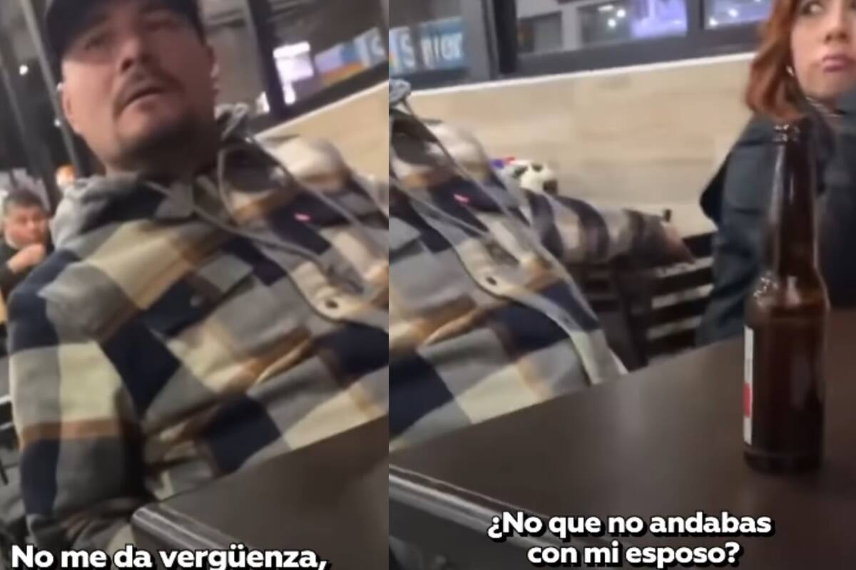 Mujer interrumpe la cita de su esposo con su amante y se vuelve viral en redes sociales