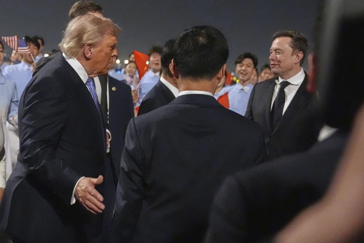 Elon Musk acompañó al presidente Donald Trump a Pekín, China. | Crédito: AP