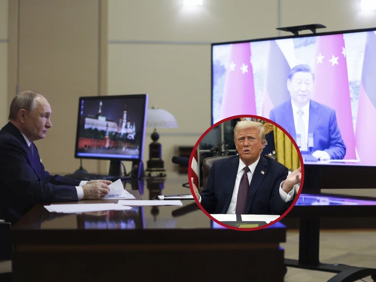 Vladímir Putin dialoga con Xi Jinping tras la investidura de Donald Trump. | Crédito: AP