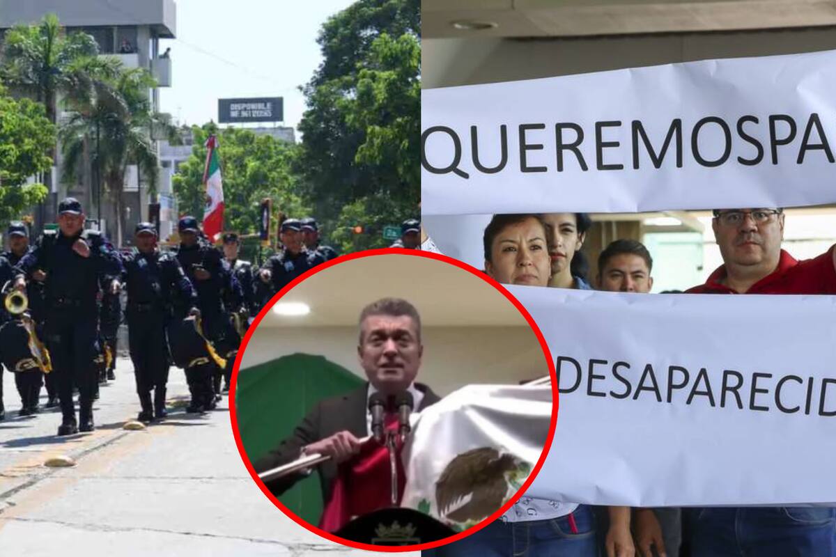 Trabajadores judiciales de Chiapas protestan contra reforma durante festejos patrios; “Queremos paz”
