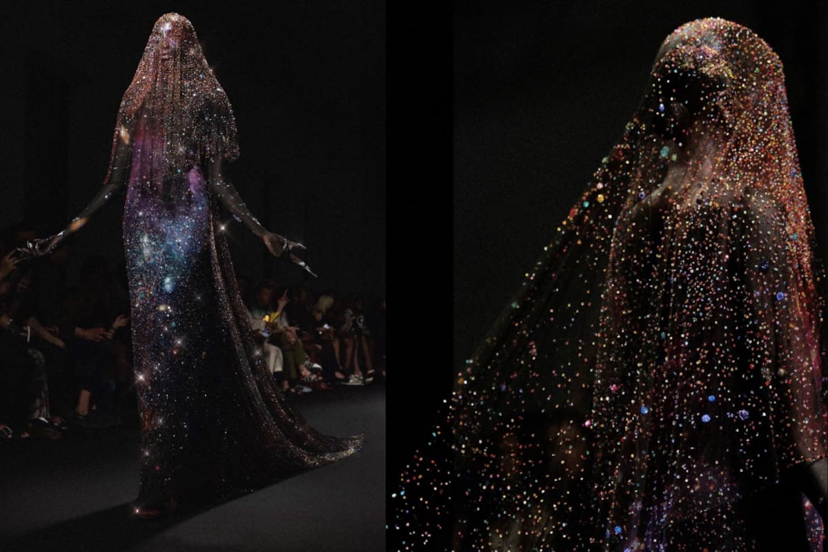 “El vestido del alma” se viraliza por su diseño, el cual fue inspirado en la Vía Láctea