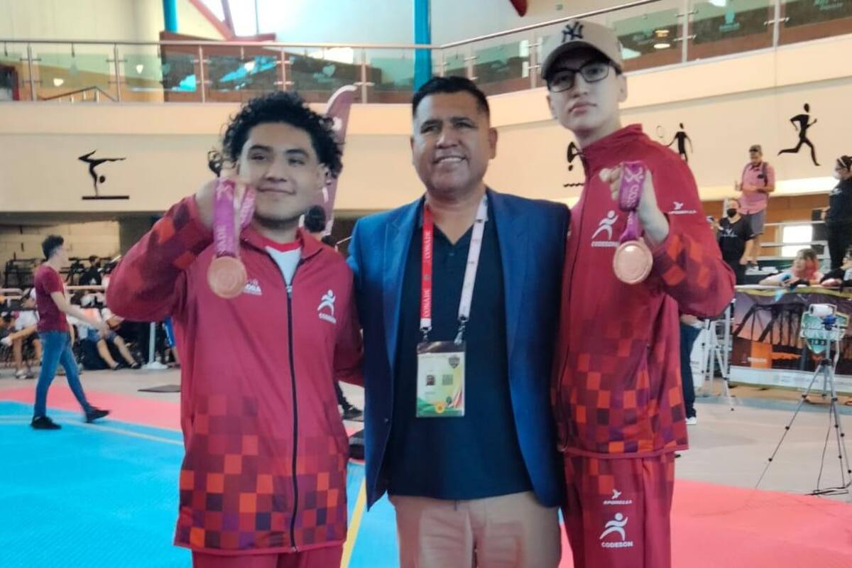 Suma Sonora dos bronces en taekwondo de Nacionales Conade