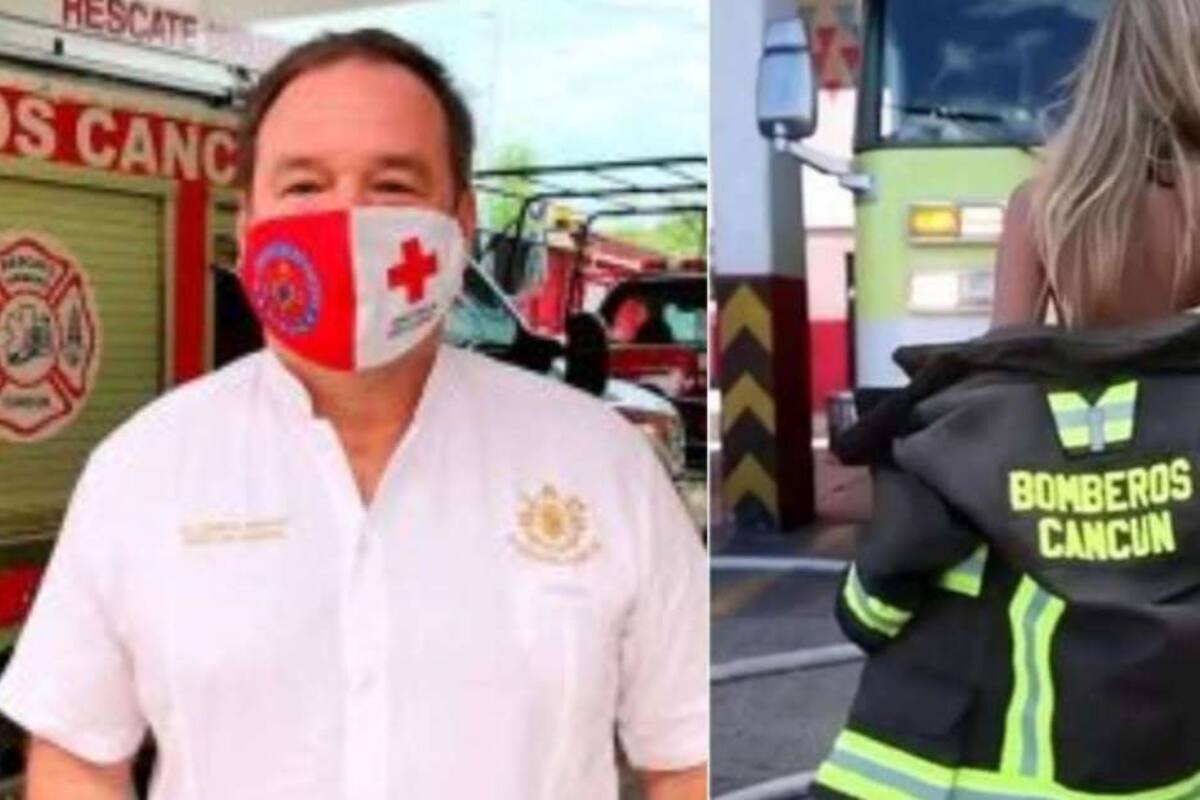 Corren a jefe de bomberos por modelo que hizo sesión en estación de Cancún