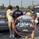 Viajaban en un auto modelo reciente con más de un millón de pesos ocultos en efectivo y la policía los detuvo en una carretera de Guanajuato al no poder explicar el origen de la fortuna
