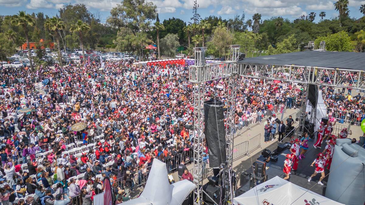 Se registró una afluencia de alrededor de 5, 500 personas entre adultos y niños que formaron parte del festejo. Foto: Cortesía