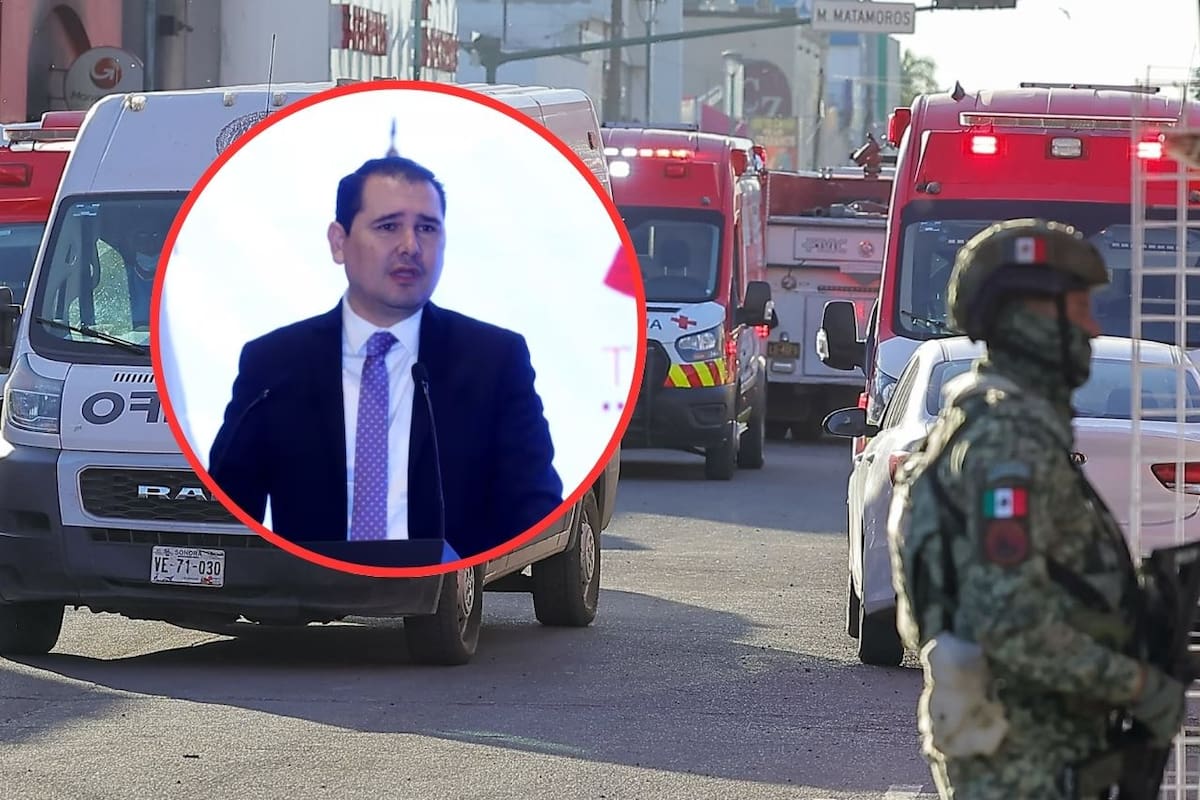 Adolfo Salazar Razo, secretario de Gobierno del Estado, informa sobre explosión en el Centro de Hermosillo