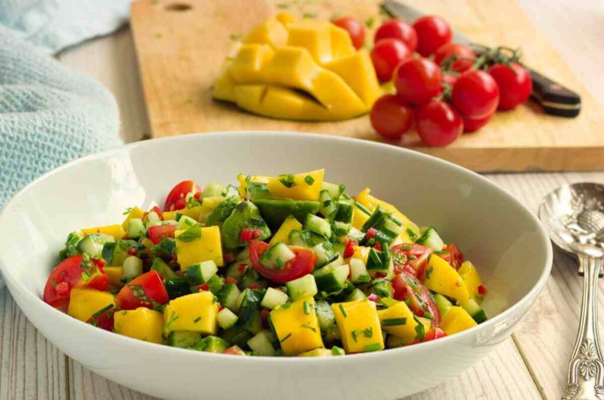 Ensalada de mango y pepino