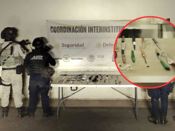 Revisión en Aguaruto destapa celulares, droga y armas hechizas dentro de módulos penitenciarios en Culiacán