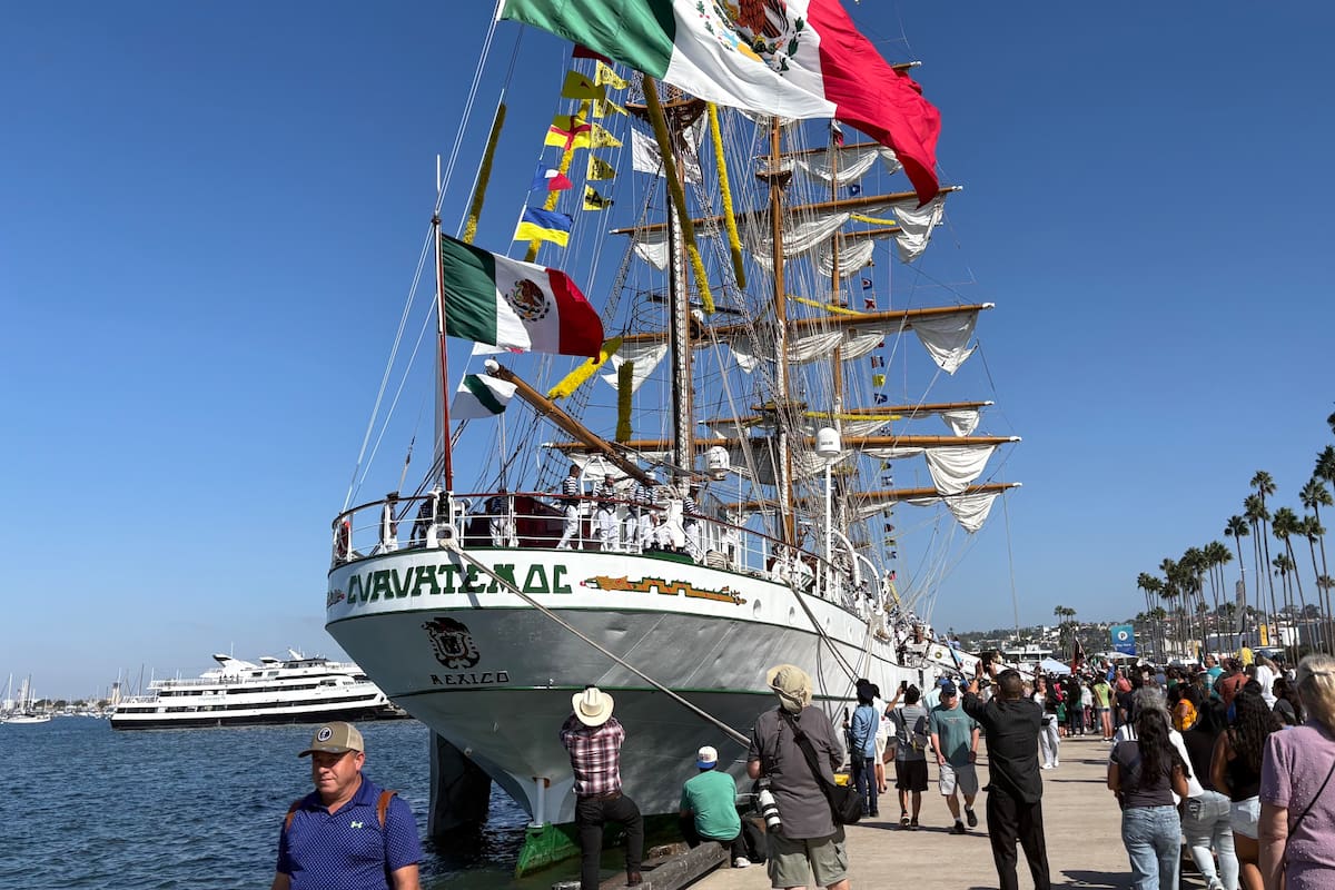 Buque mexicano “Cuauhtémoc” llega a San Diego; así puedes visitarlo