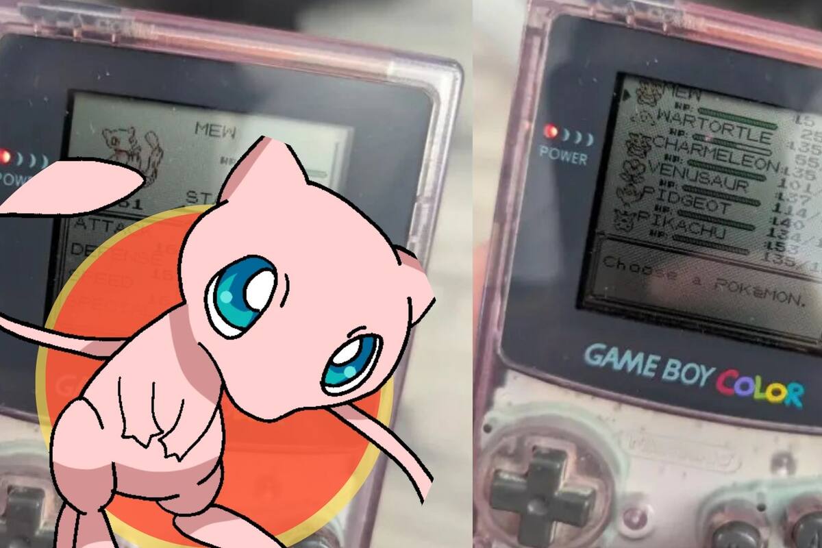 Jugador encuentra su vieja Game Boy con “Pokémon Amarillo” y descubre que aún conserva a su Mew