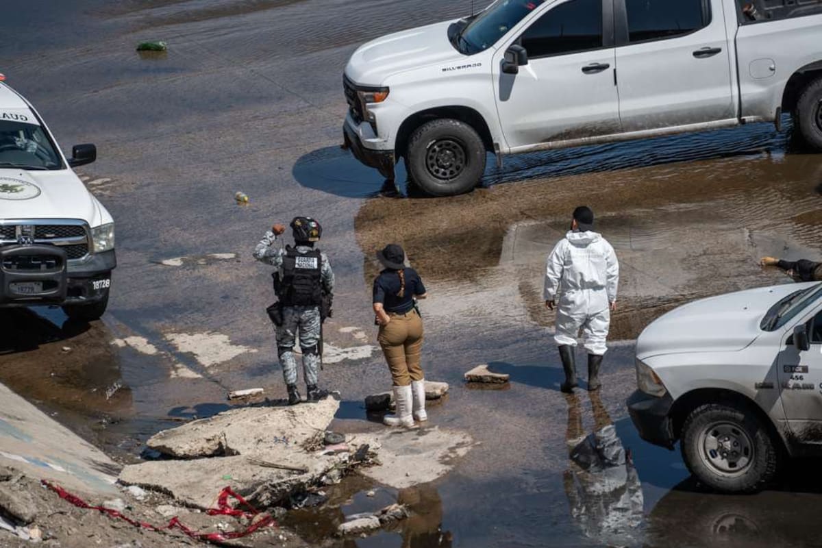 La víctima fue encontrada cerca del puente El Chaparral y permanece en calidad de desconocida. Foto: Border Zoom