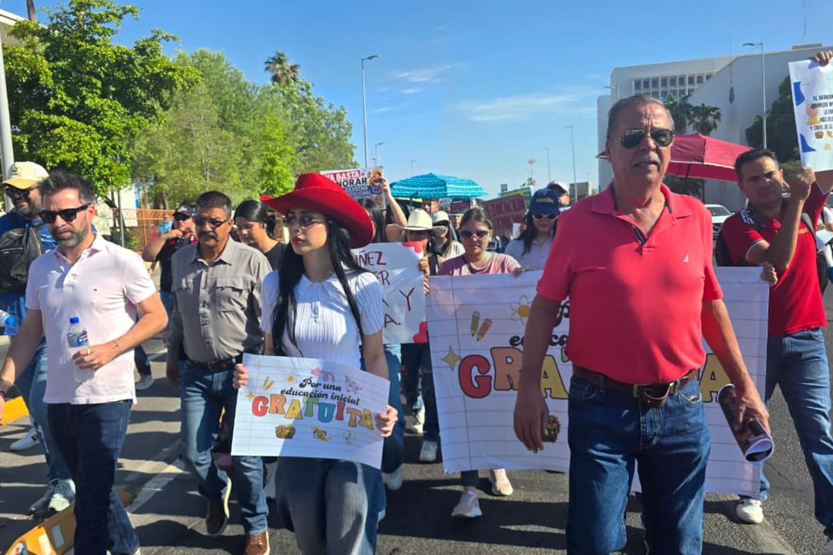 Lupita Villalobos marcha hoy al Congreso de Sonora para apoyar a abogado con 46 días en huelga de hambre por la educación inicial